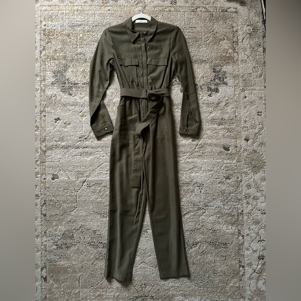 Mango Khaki Jumpsuit - New!